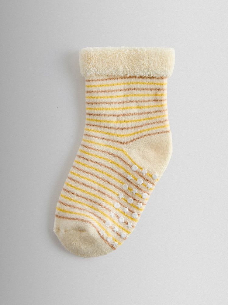 JoJo Maman Bébé Light Brown 3-Pack Baby Chick Sock