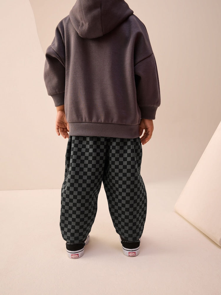 Mono Checkerboard Single Wide Leg Jersey Joggers (3mths-7yrs)