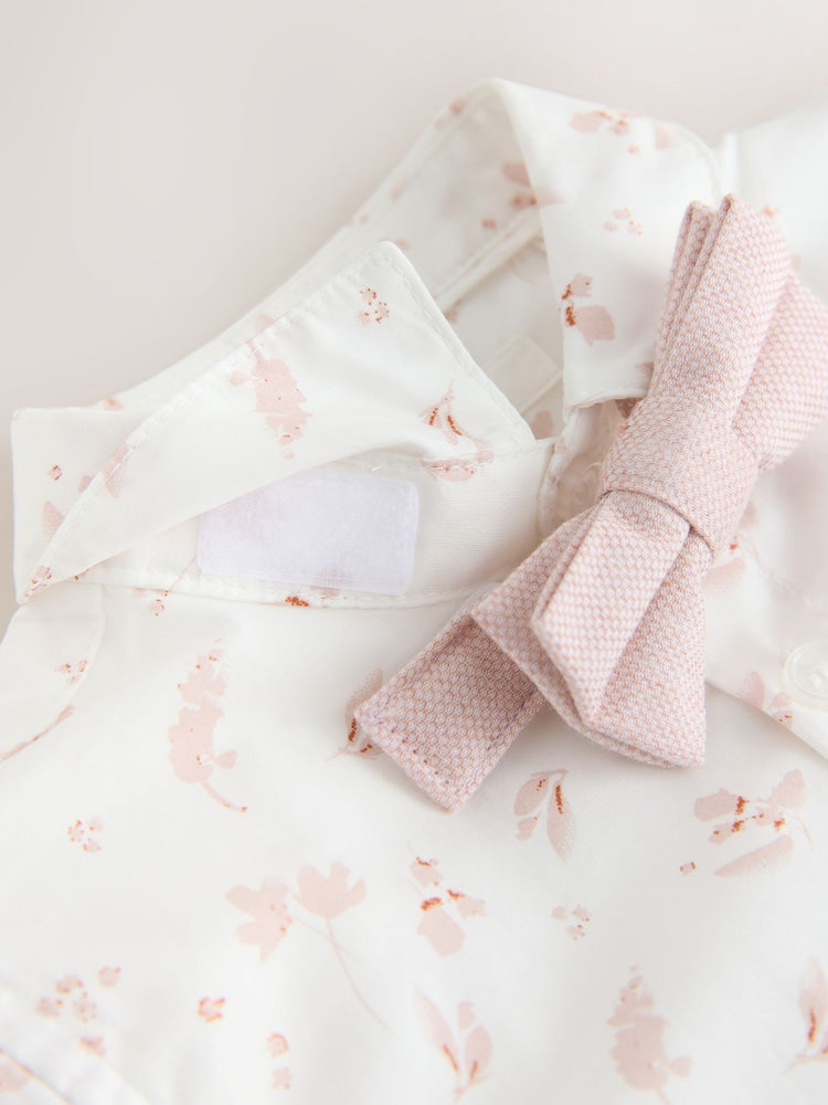 Pink Waistcoat, Shirt, Shorts & Tie Set (3mths-9yrs)