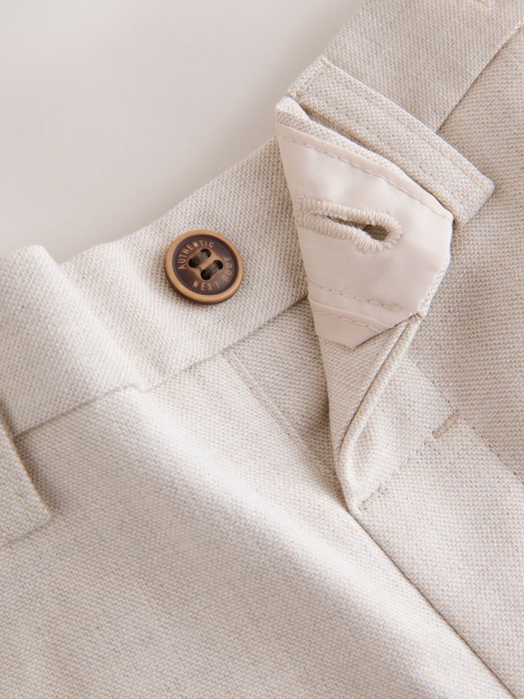 Neutral Waistcoat, Shirt, Shorts & Tie Set (3mths-9yrs)