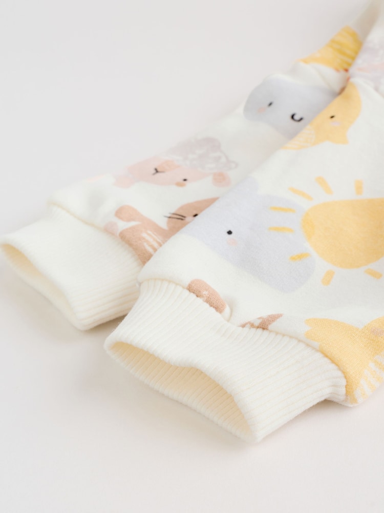 White Bunny Character Print Easter Sweat and Leggings Baby Set (0mths-2yrs)