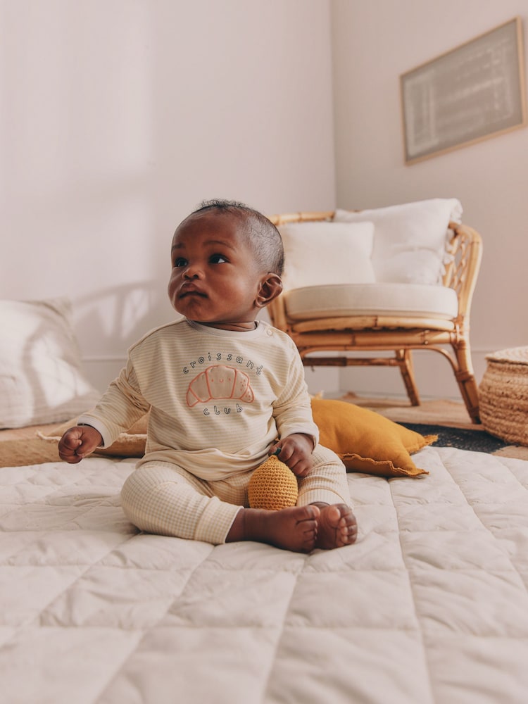 Neutral Brunch Club Baby Top & Leggings Set 6 Piece (0mths-2yrs)