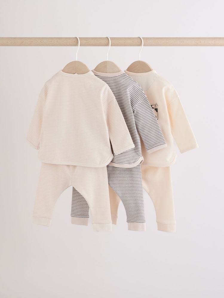 Neutral Brunch Club Baby Top & Leggings Set 6 Piece (0mths-2yrs)