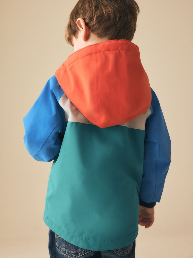 Colourblock Waterproof Fleece Lined Anorak (3mths-7yrs)