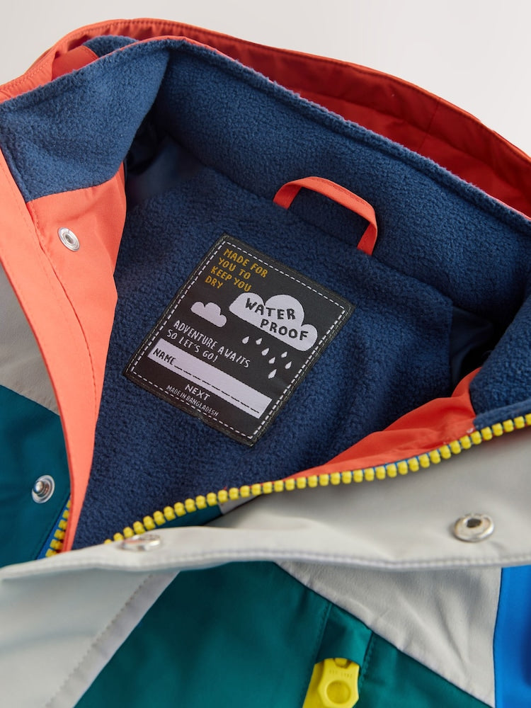 Colourblock Waterproof Fleece Lined Anorak (3mths-7yrs)