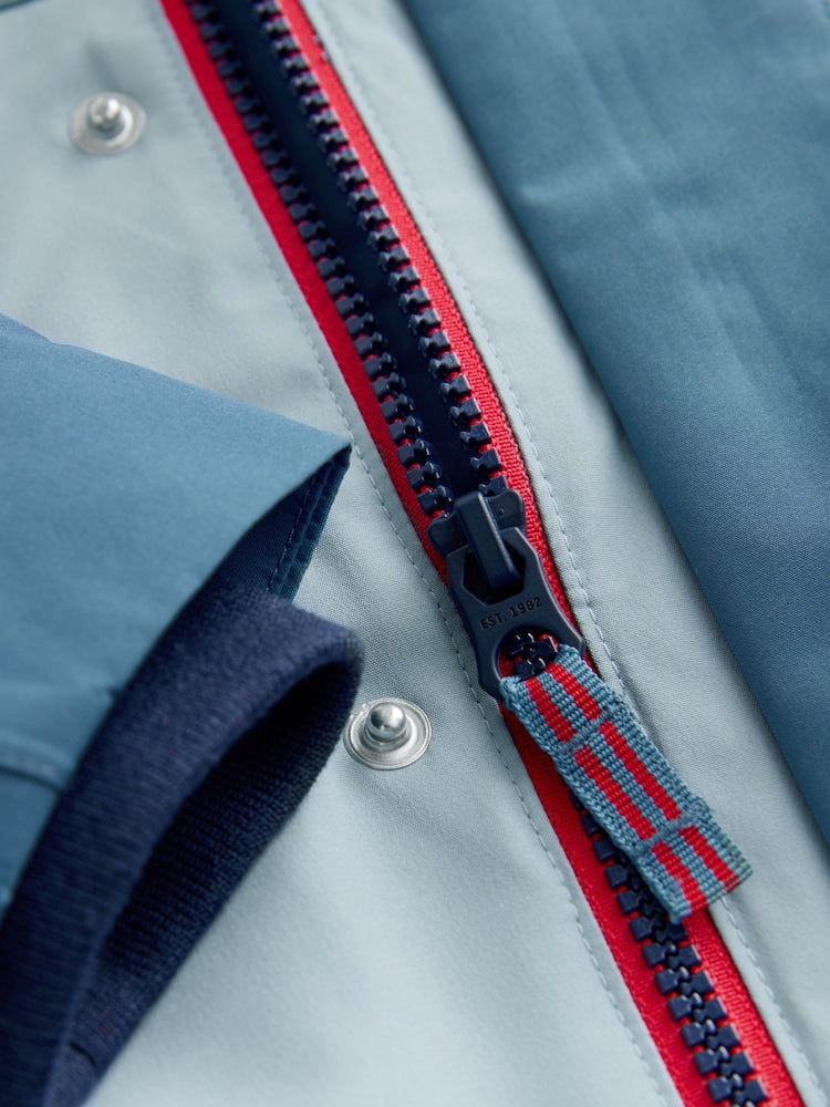 Light Blue Waterproof Fleece Lined Anorak (3mths-7yrs)