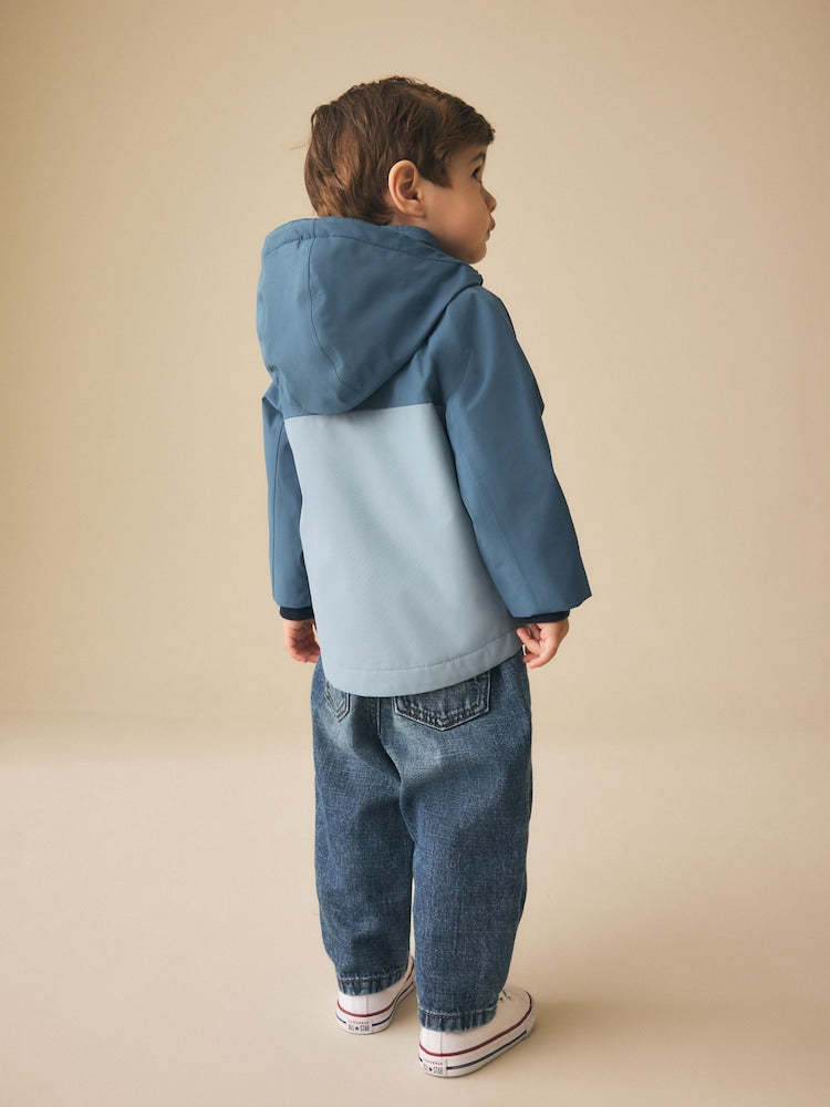 Light Blue Waterproof Fleece Lined Anorak (3mths-7yrs)