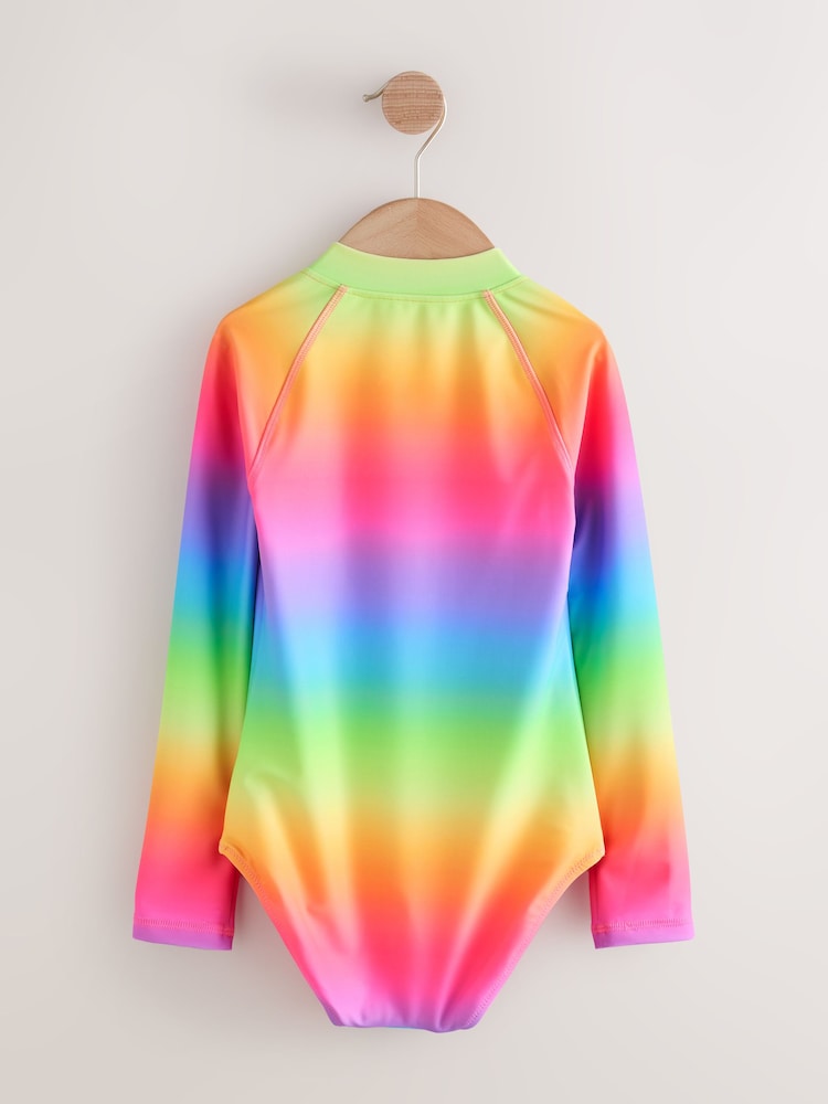 Rainbow Ombre Long Sleeve Sunsafe Swimsuit (3mths-16yrs)