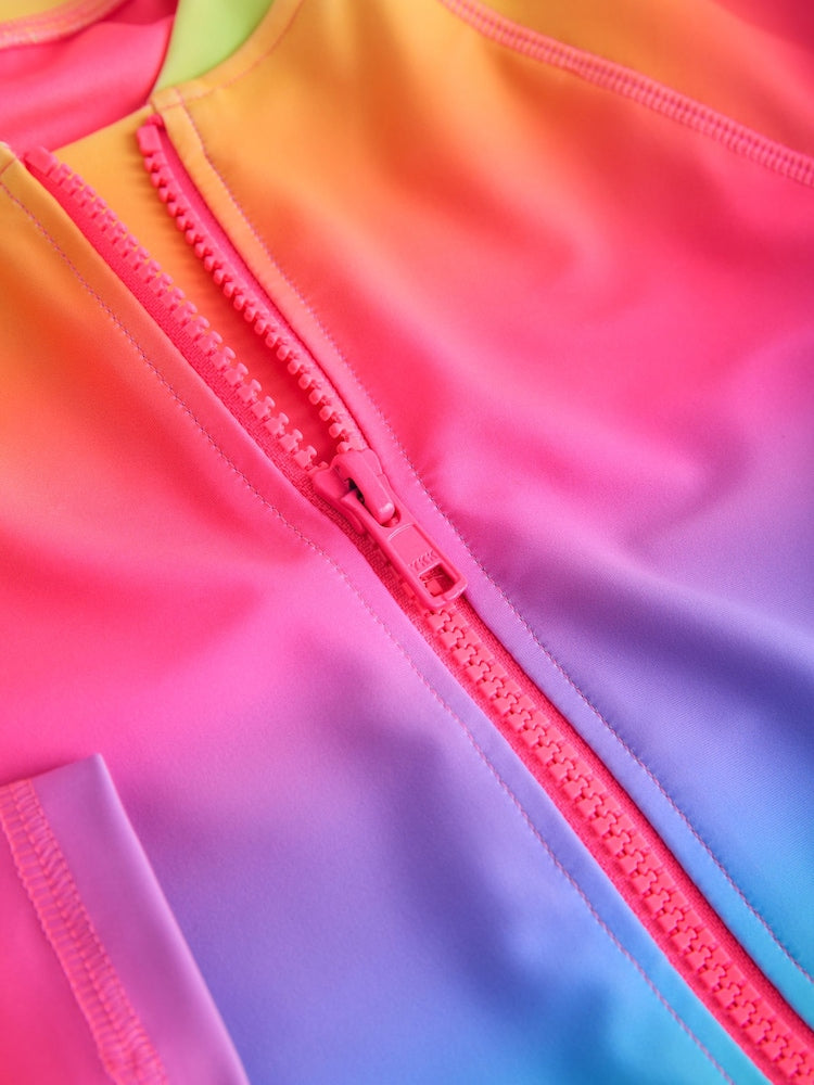Rainbow Ombre Long Sleeve Sunsafe Swimsuit (3mths-16yrs)