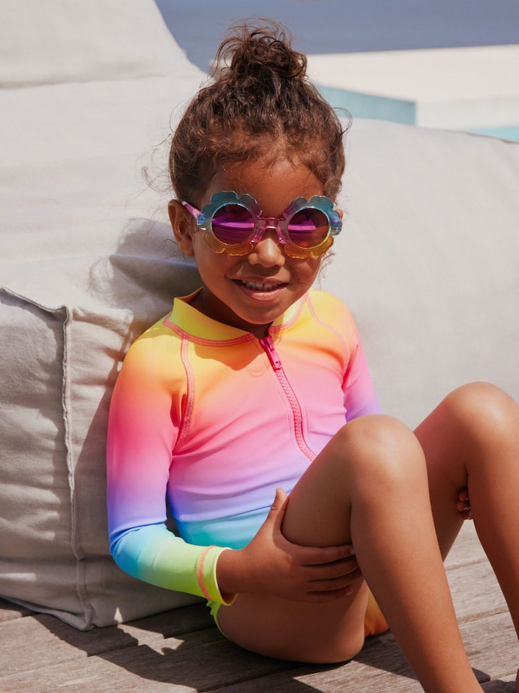 Rainbow Ombre Long Sleeve Sunsafe Swimsuit (3mths-16yrs)