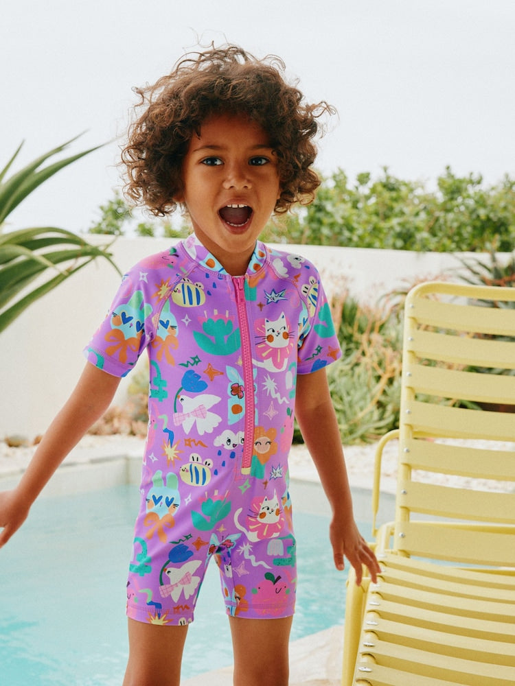 Purple Character Sunsafe Swimsuit (3mths-10yrs)