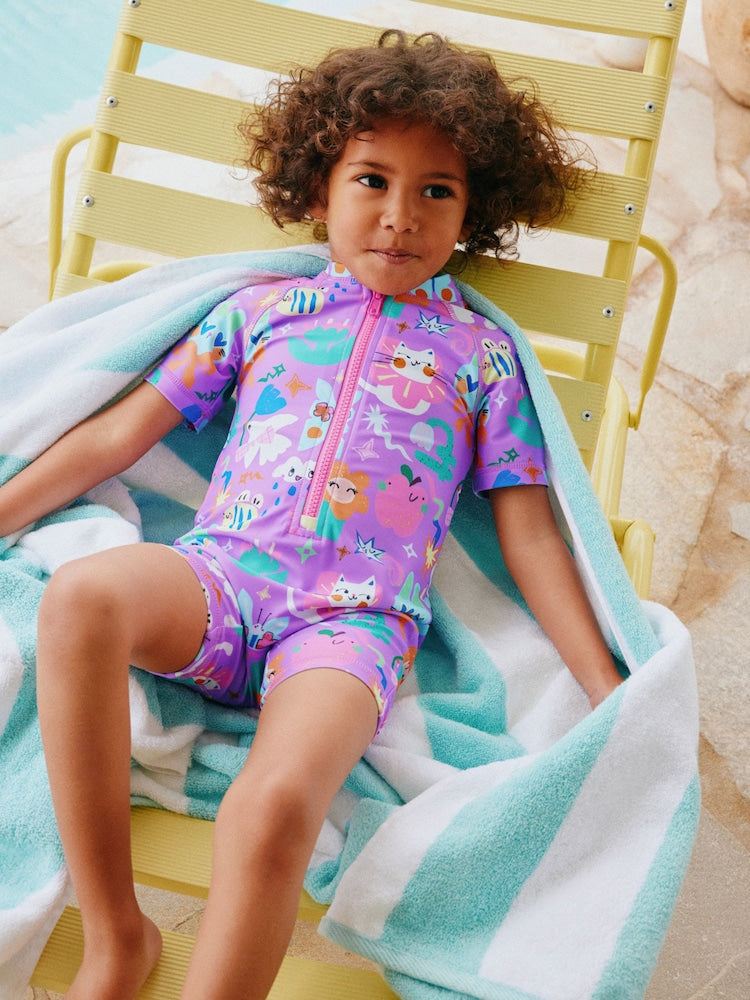 Purple Character Sunsafe Swimsuit (3mths-10yrs)