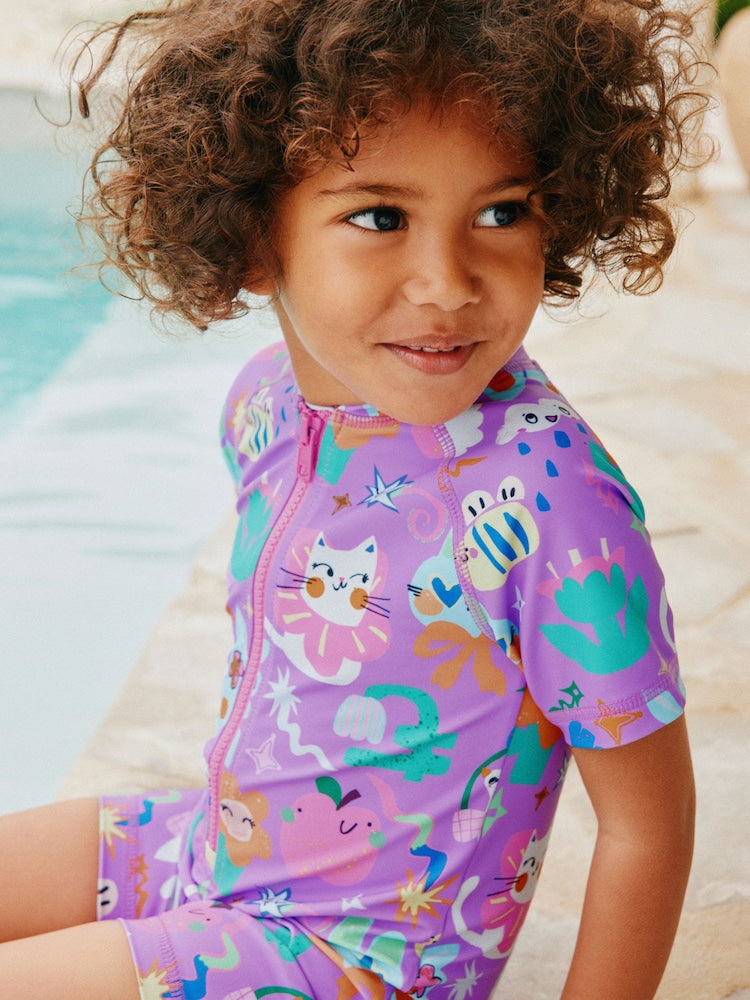 Purple Character Sunsafe Swimsuit (3mths-10yrs)