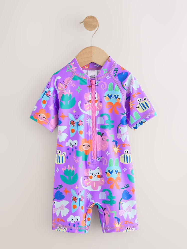 Purple Character Sunsafe Swimsuit (3mths-10yrs)