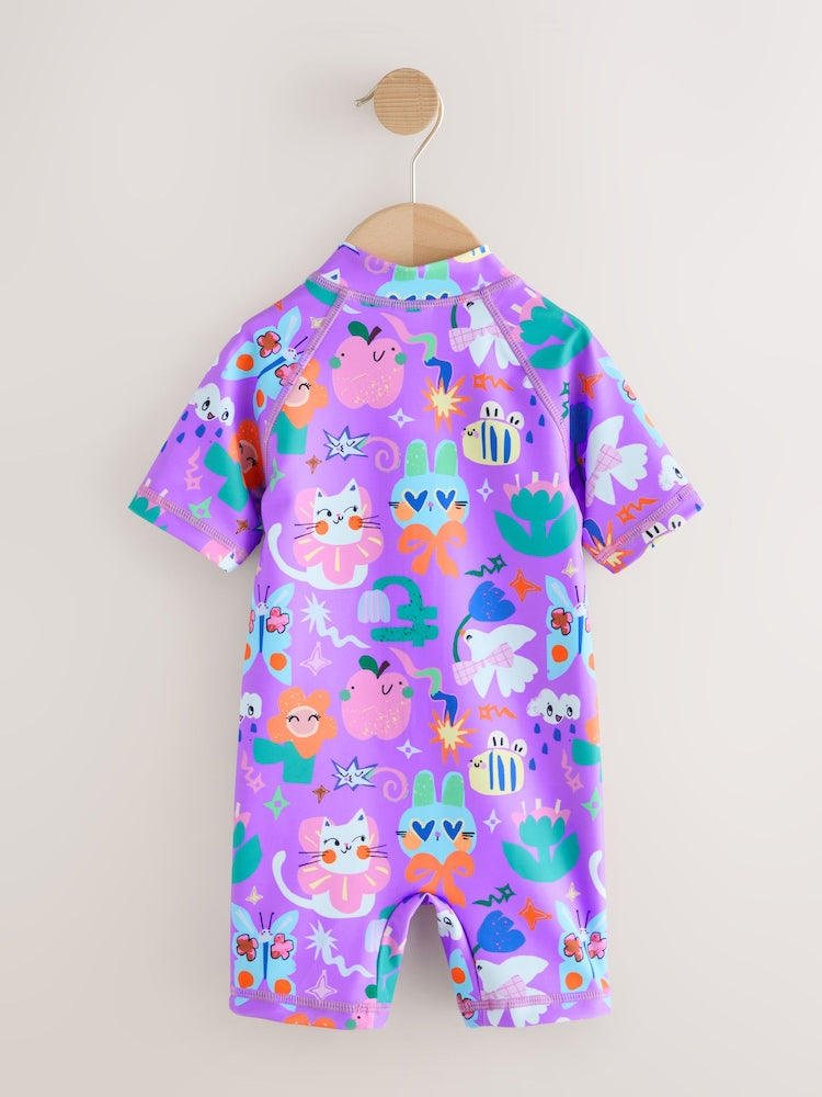 Purple Character Sunsafe Swimsuit (3mths-10yrs)