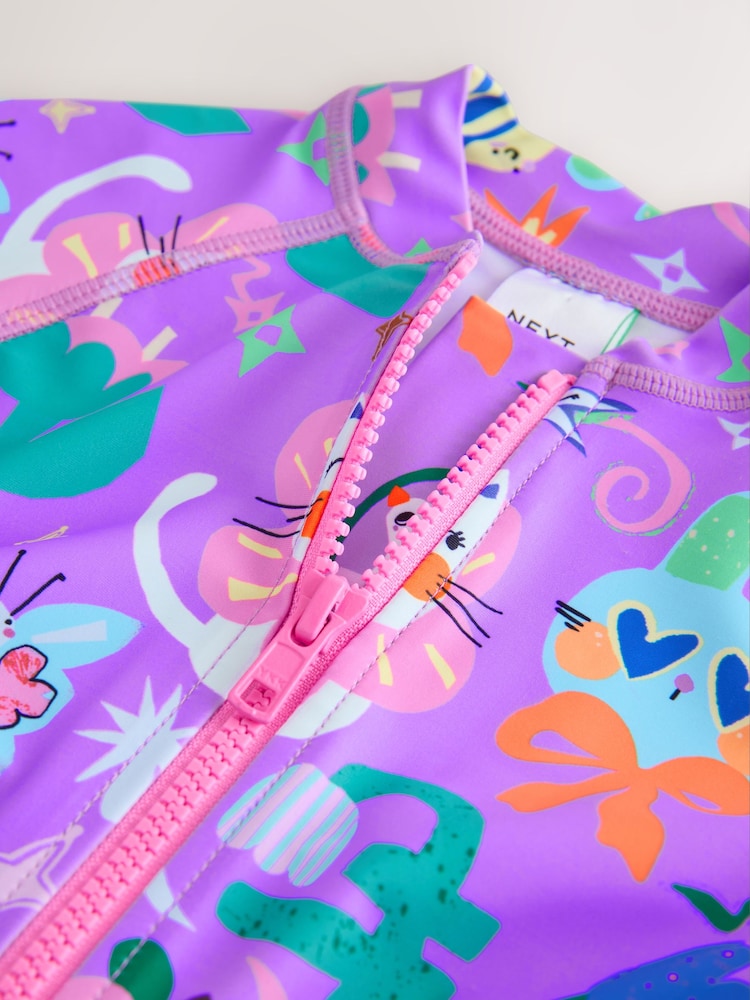 Purple Character Sunsafe Swimsuit (3mths-10yrs)