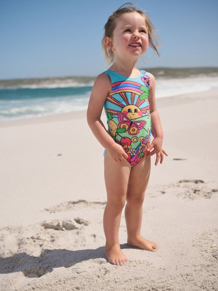 Multi Beach Scene Swimsuit (3mths-10yrs)
