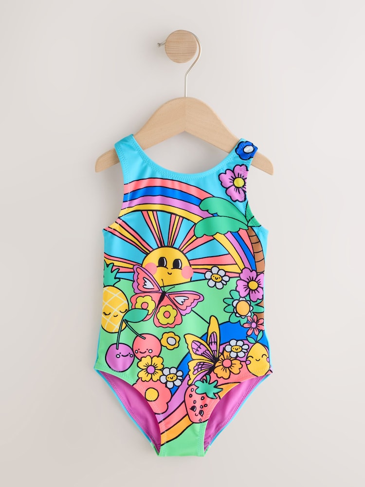 Multi Beach Scene Swimsuit (3mths-10yrs)