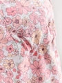 Coral Pink Ditsy Floral Print Swim Legionnaire Hat (3mths-10yrs) - Size 3-9 Months (62-74cm)