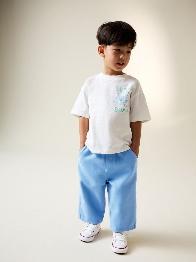 Blue Pull On Wide