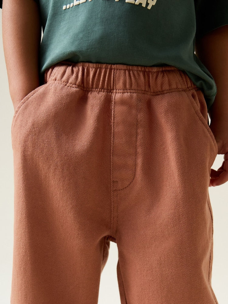 Rust Orange Pull On Wide Trousers (3mths-7yrs)