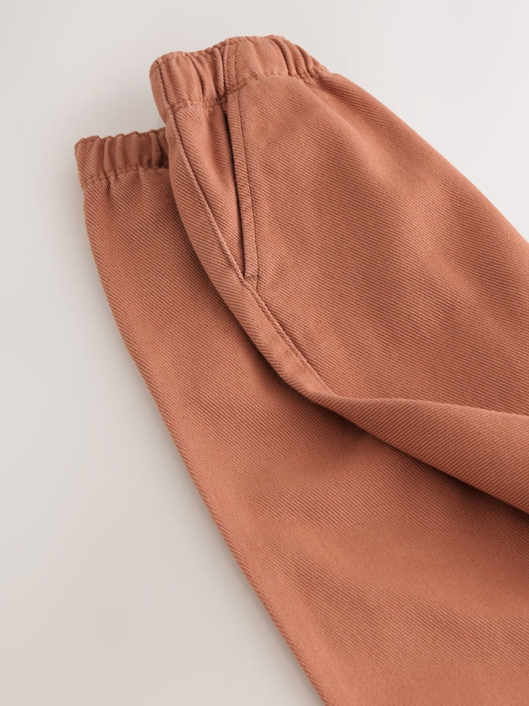 Rust Orange Pull On Wide Trousers (3mths-7yrs)