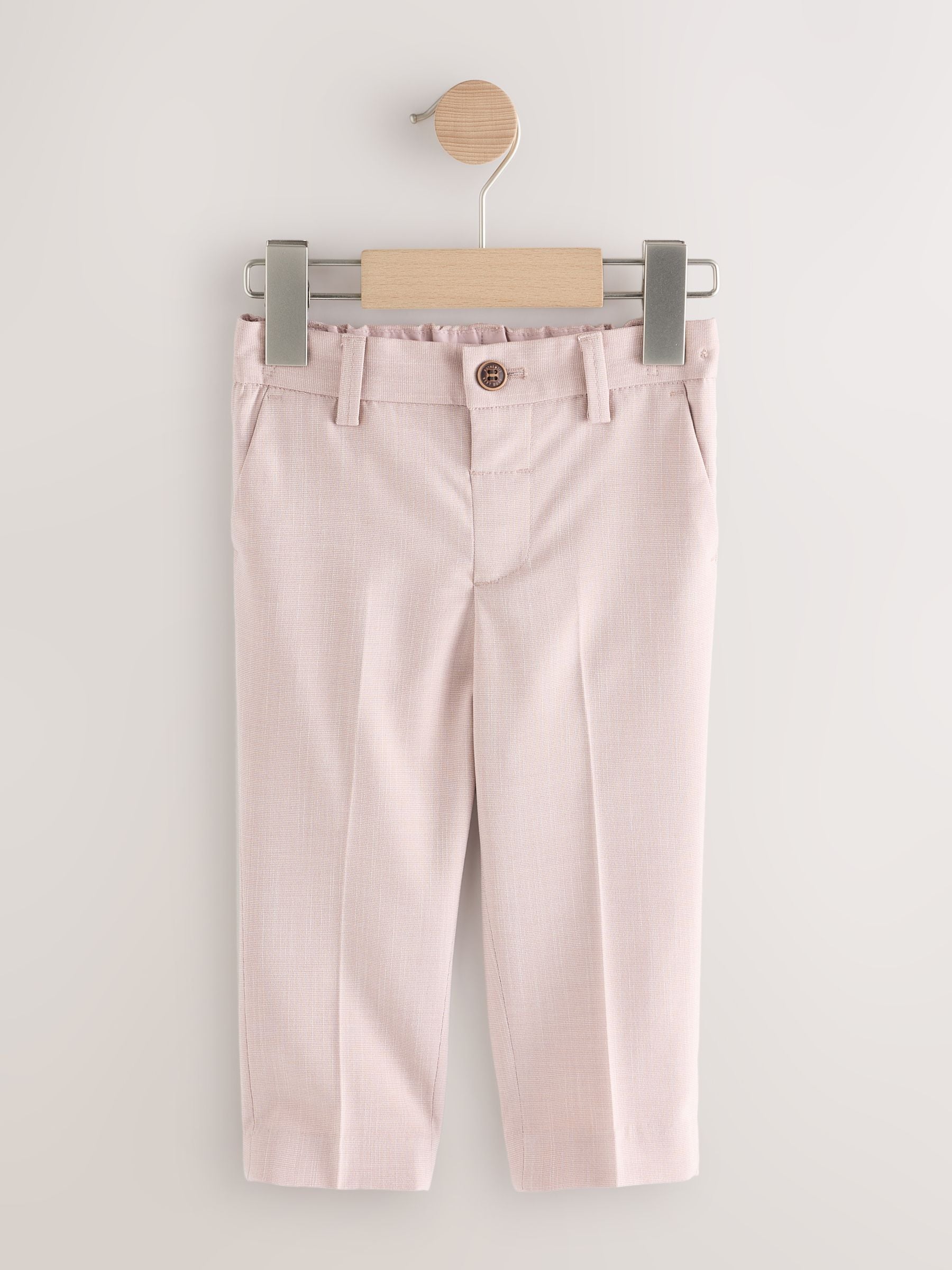Pink Smart Trousers (3mths-7yrs) - Size 3-6 Months (62-68cm)