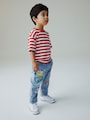 Mid Blue Denim Loose Fit Jeans (3mths-7yrs) - Size 3-6 Months (62-68cm)