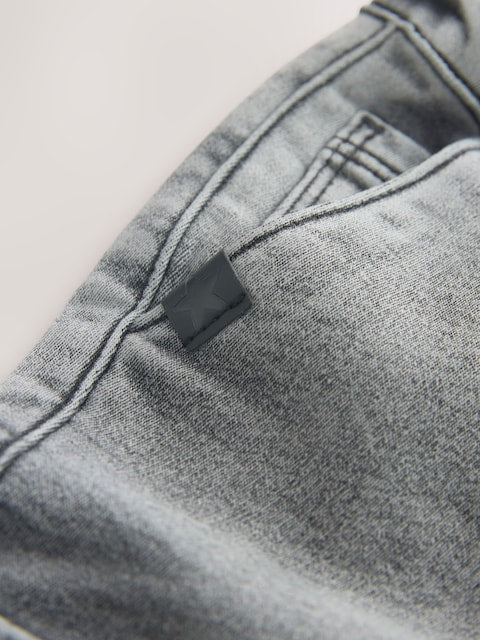 Grey Comfort Stretch Wide Cargo Jeans (3mths-7yrs) - Size 3-6 Months (62-68cm)