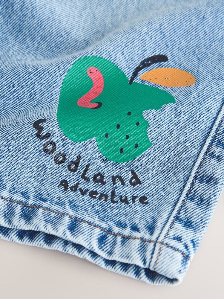 Mid Blue Woodland Character Wide Fit Jeans (3mths-7yrs)