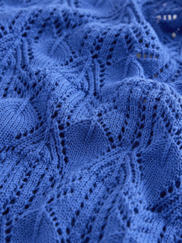 Cobalt Blue Knitted Cardigan (3-16yrs)