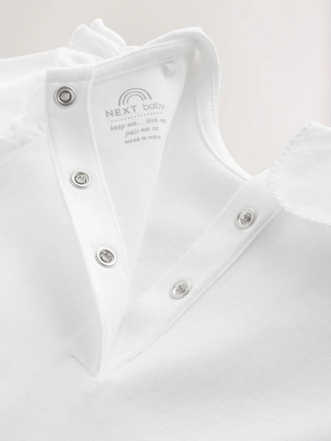 White Occasion Baby Sleepsuit (0-2yrs)
