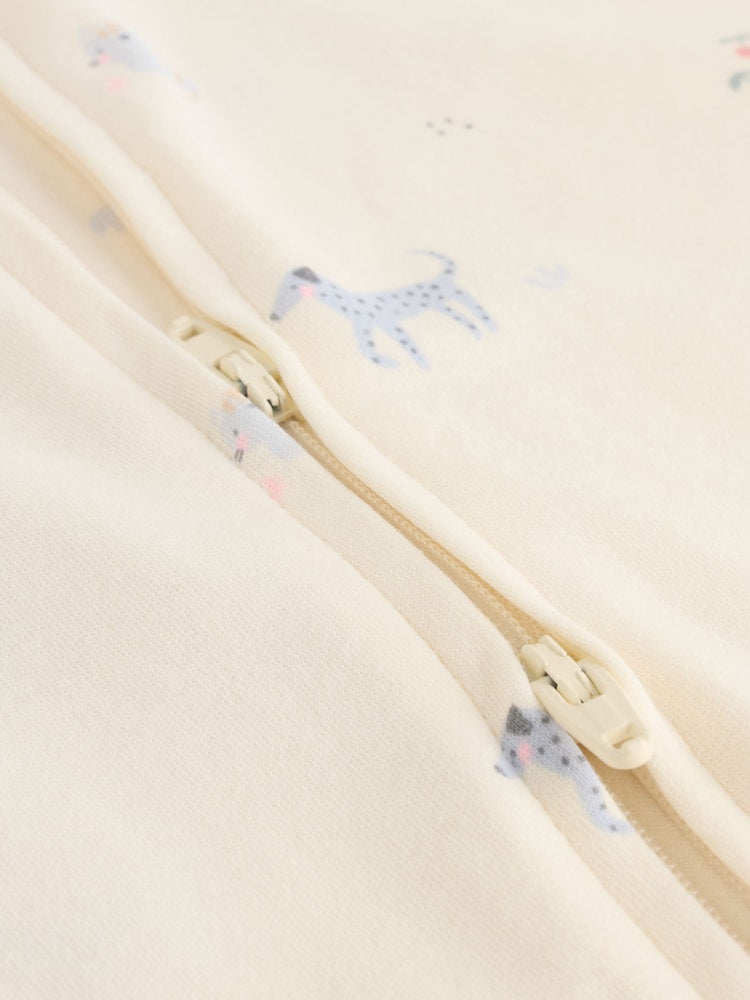 Multi Pastel Character Two Way Zip Baby Sleepsuits 5 Pack (0-2yrs)