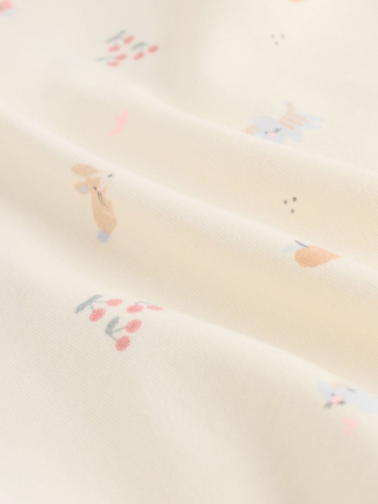 Multi Pastel Character Two Way Zip Baby Sleepsuits 5 Pack (0-2yrs)