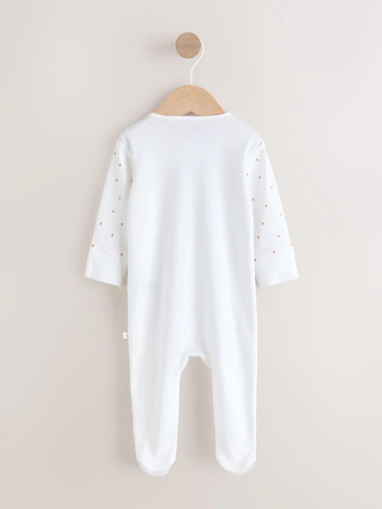 White My First EID Baby Sleepsuit (0mths-2yrs)