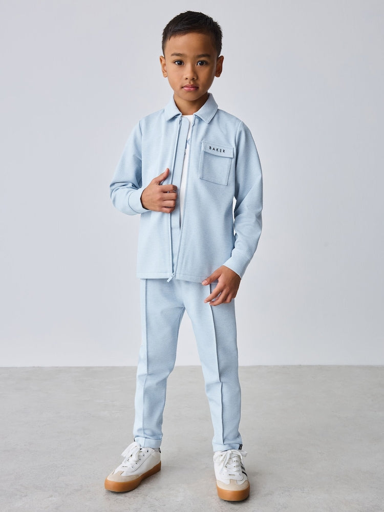 Baker by Ted Baker 3 Piece Textured Jacket T-Shirt and Trousers Set