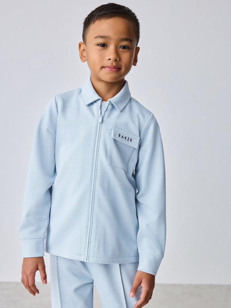 Baker by Ted Baker 3 Piece Textured Jacket T-Shirt and Trousers Set