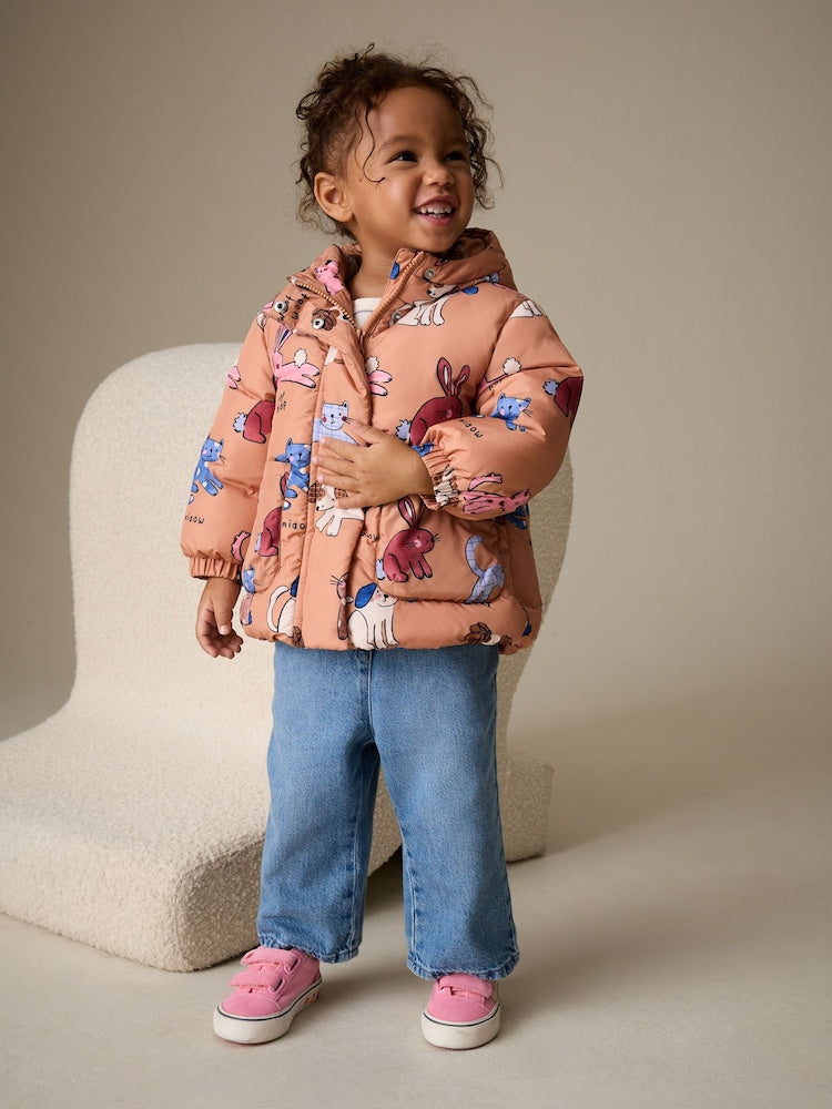 Rust Character Shower Resistant Printed Coat (3mths-7yrs)