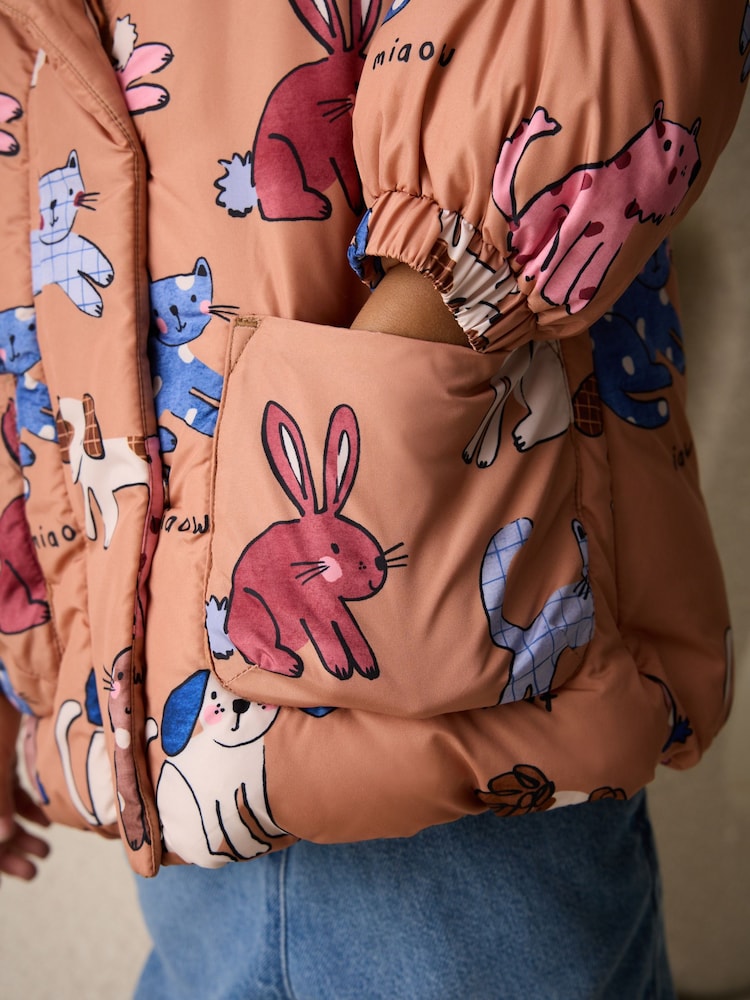 Rust Character Shower Resistant Printed Coat (3mths-7yrs)