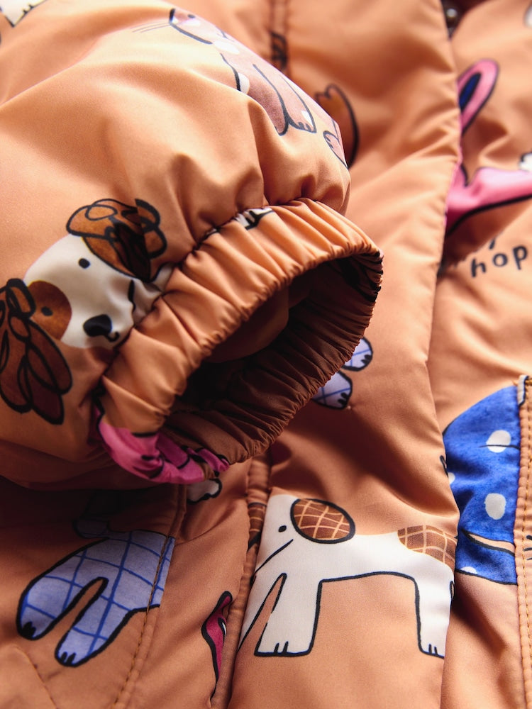Rust Character Shower Resistant Printed Coat (3mths-7yrs)