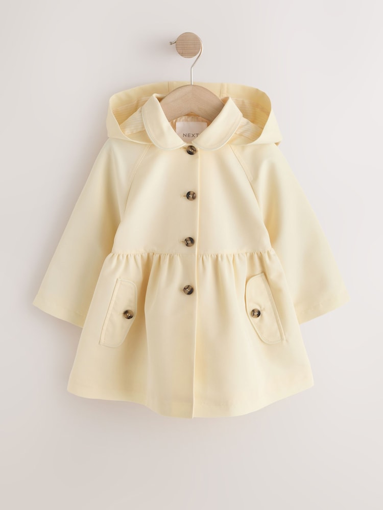 Lemon Yellow Shower Resistant Skirted Coat (3mths-7yrs)