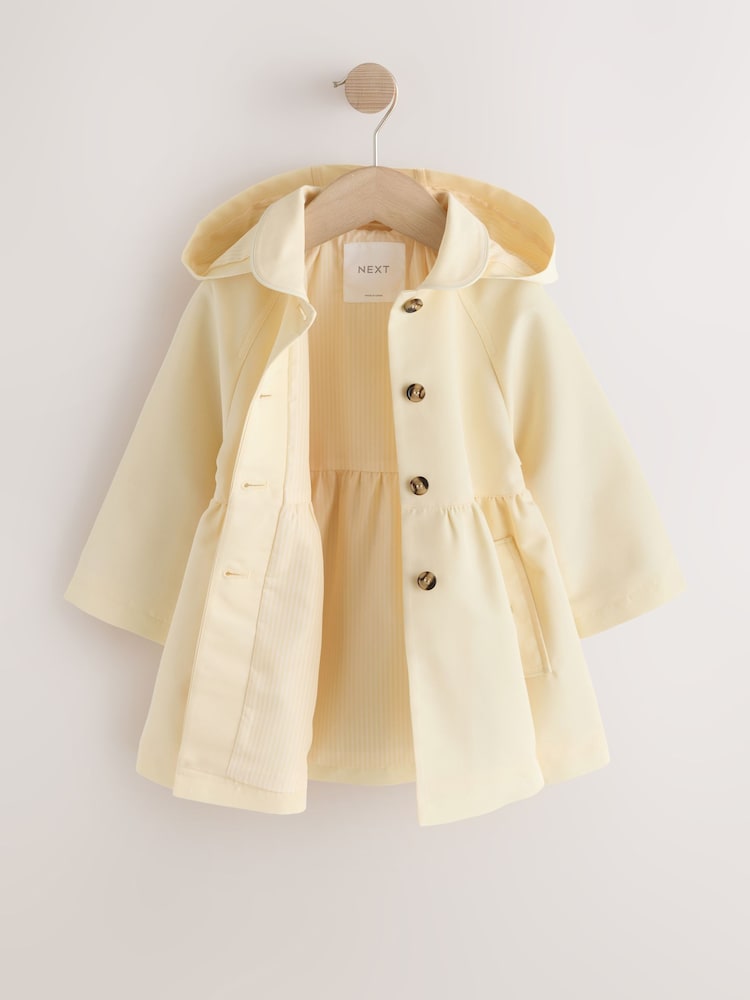 Lemon Yellow Shower Resistant Skirted Coat (3mths-7yrs)
