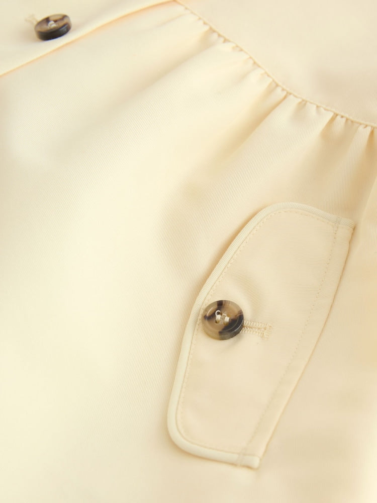 Lemon Yellow Shower Resistant Skirted Coat (3mths-7yrs)
