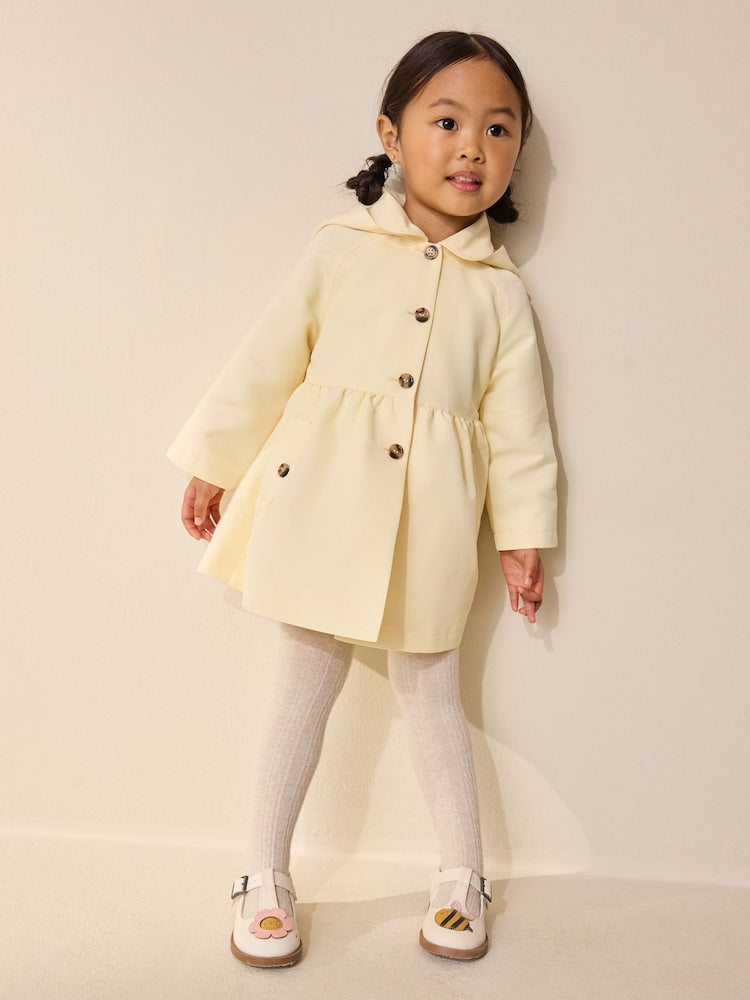 Lemon Yellow Shower Resistant Skirted Coat (3mths-7yrs)