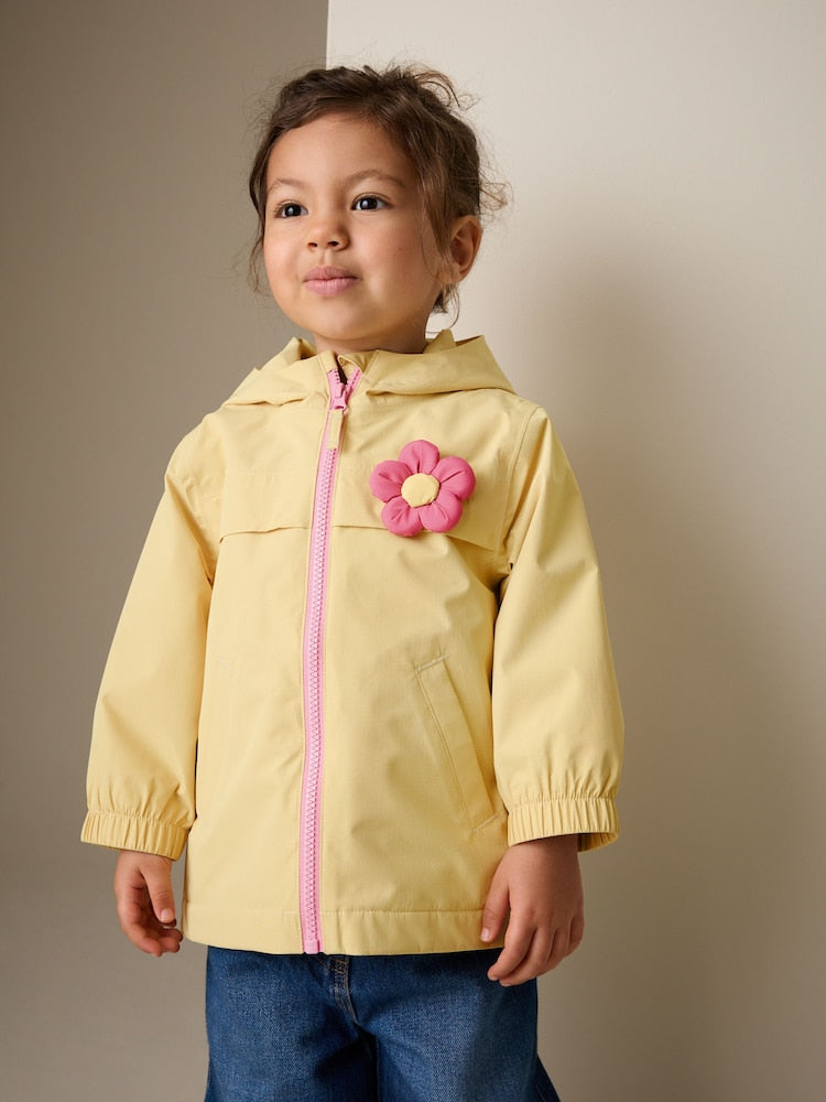 Lemon 3D Flower Waterproof Jacket (6mths-7yrs)