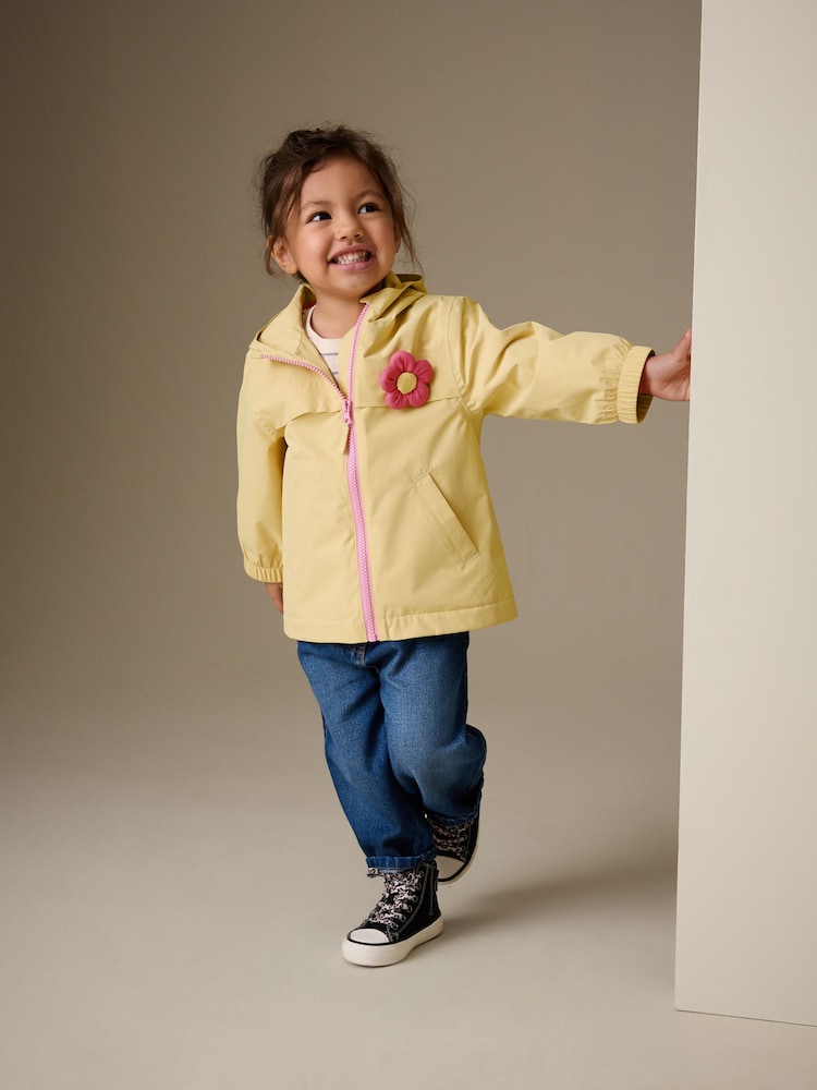 Lemon 3D Flower Waterproof Jacket (6mths-7yrs)