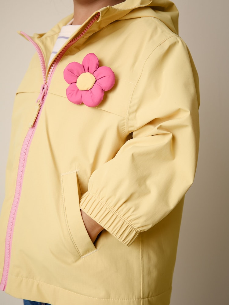 Lemon 3D Flower Waterproof Jacket (6mths-7yrs)