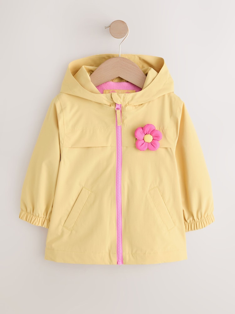 Lemon 3D Flower Waterproof Jacket (6mths-7yrs)