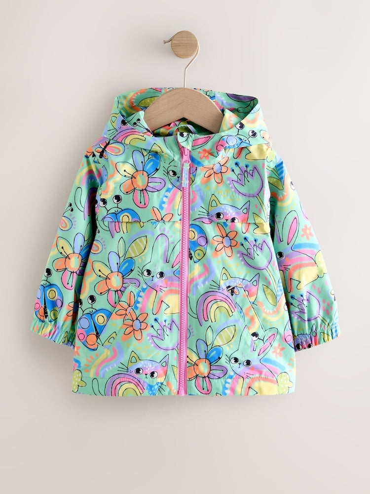 Green Character Waterproof Jacket (6mths-7yrs)