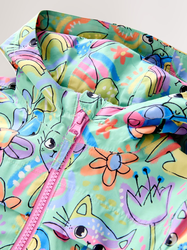 Green Character Waterproof Jacket (6mths-7yrs)